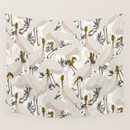 HERON WHITE Wall Tapestry Gallery Image 4