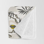 HERON WHITE Throw Blanket Gallery Image 3