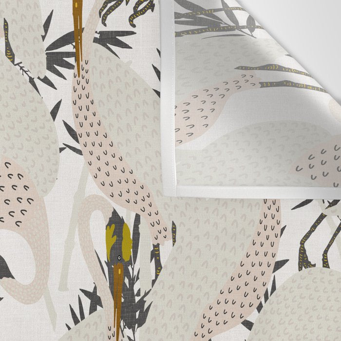 HERON WHITE Wall Tapestry Gallery Image 3