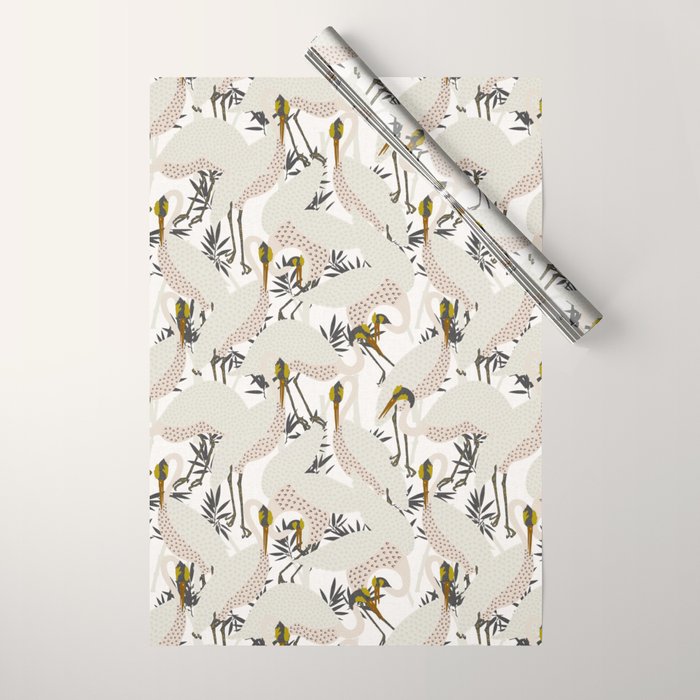 HERON WHITE Wrapping Paper Gallery Image 1