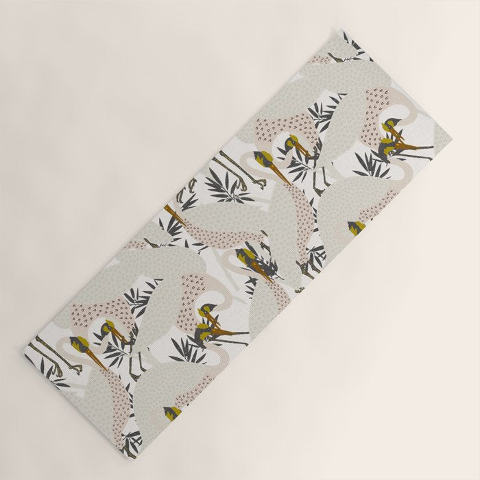 HERON WHITE Yoga Mat Gallery Image 1