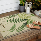 Botanical Ferns Outdoor Rug Gallery Image 2