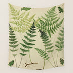 Botanical Ferns Wall Tapestry Gallery Image 4