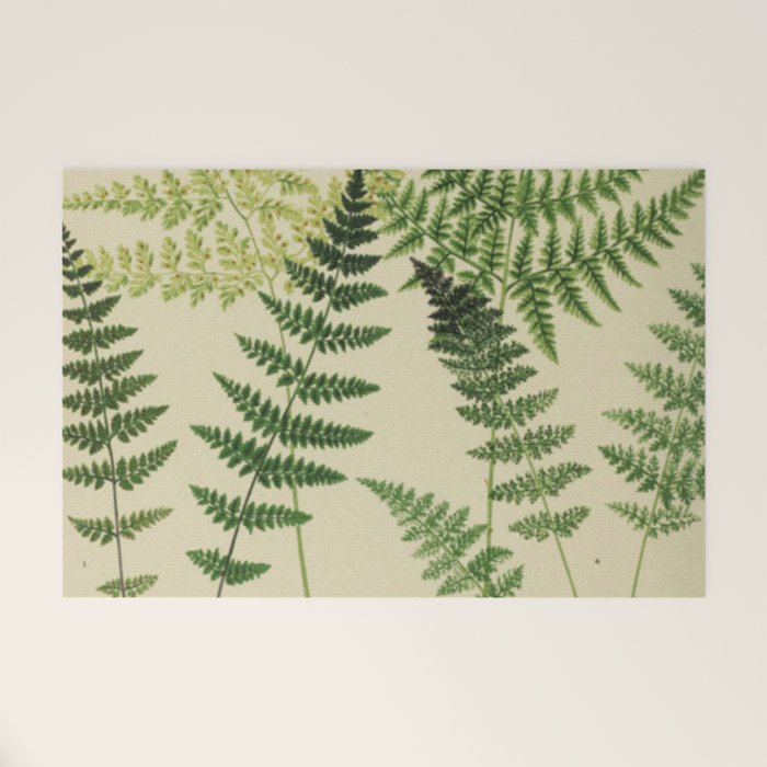 Botanical Ferns Welcome Mat Gallery Image 1