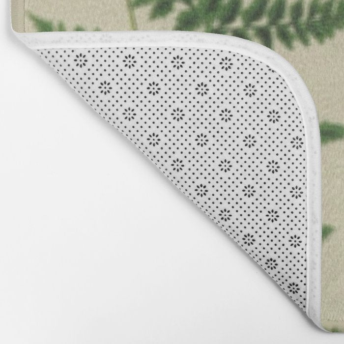 Botanical Ferns Bath Mat Gallery Image 2
