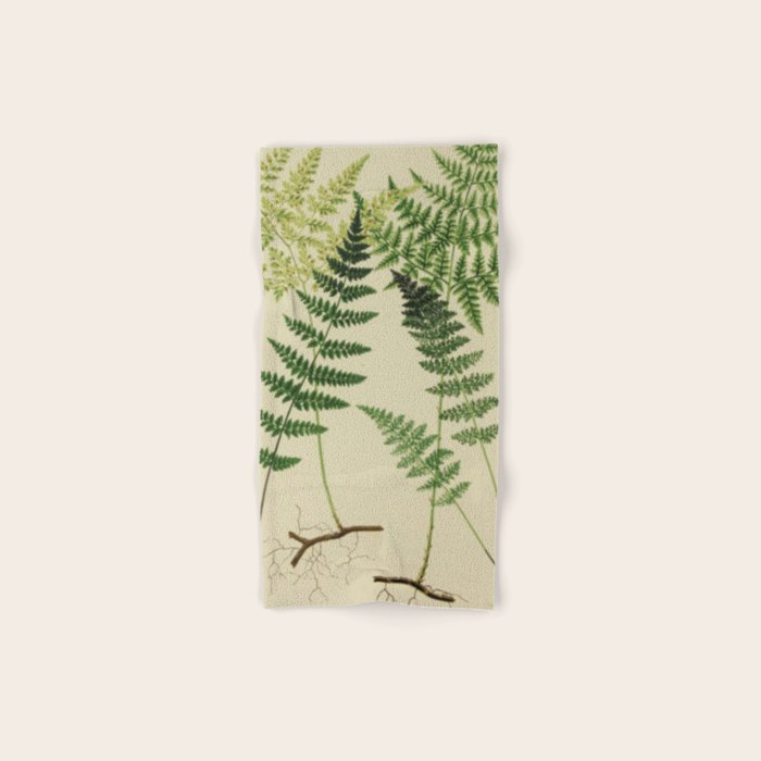 Botanical Ferns Bath Towel Gallery Image 1
