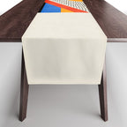 Mid Century Abstract Landscape Table Runner Gallery Image 1