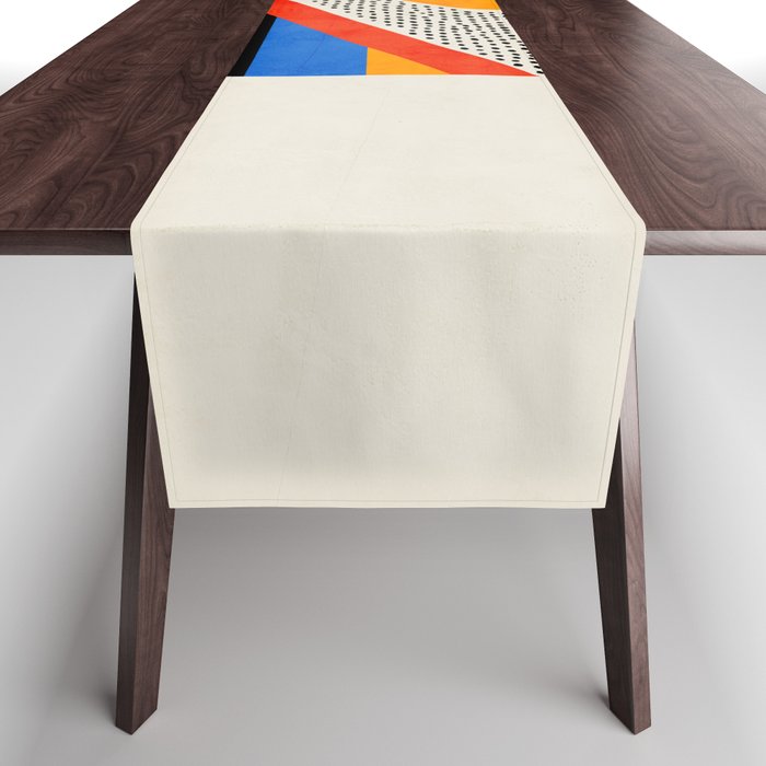 Mid Century Abstract Landscape Table Runner Gallery Image 1