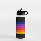 Black Rainbow Tunnel Water Bottle Gallery Image 1