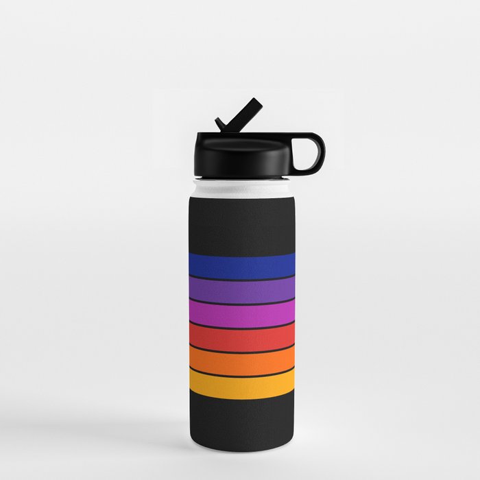 Black Rainbow Tunnel Water Bottle Gallery Image 1