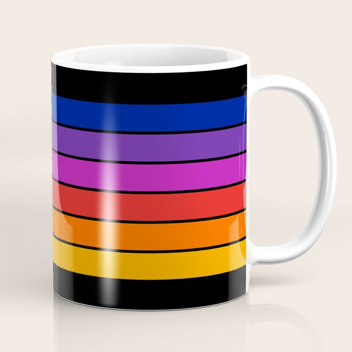 Black Rainbow Tunnel Coffee Mug Gallery Image 1