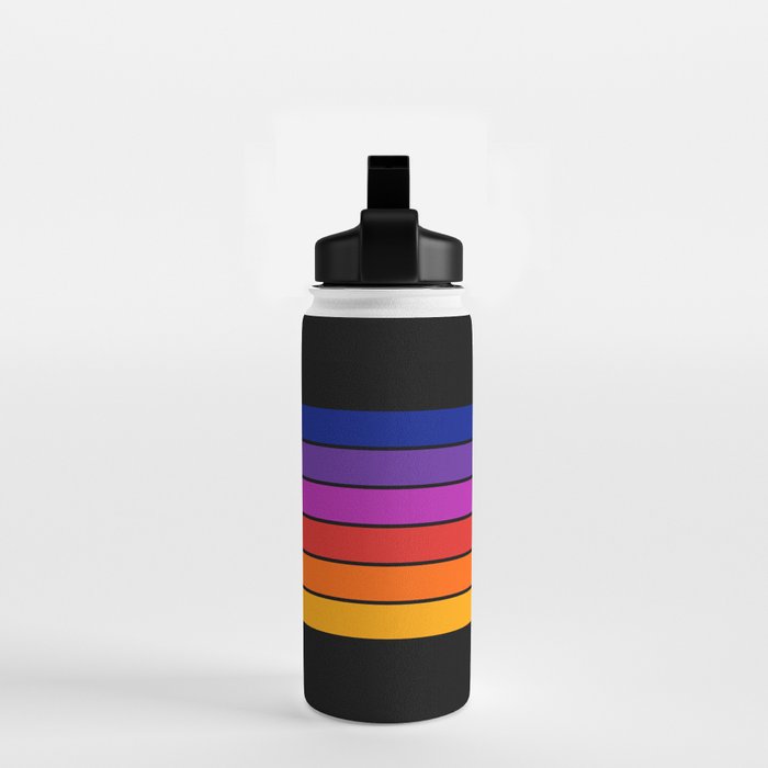 Black Rainbow Tunnel Water Bottle Gallery Image 2