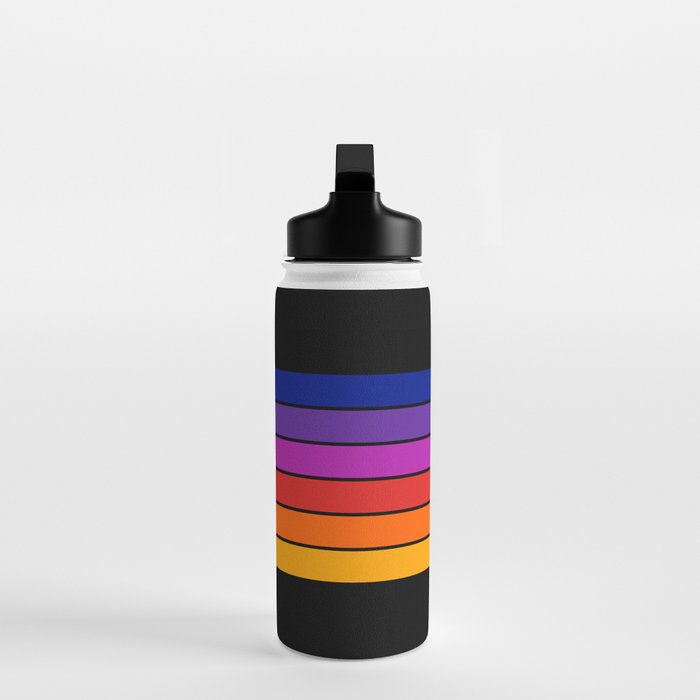 Black Rainbow Tunnel Water Bottle Gallery Image 3