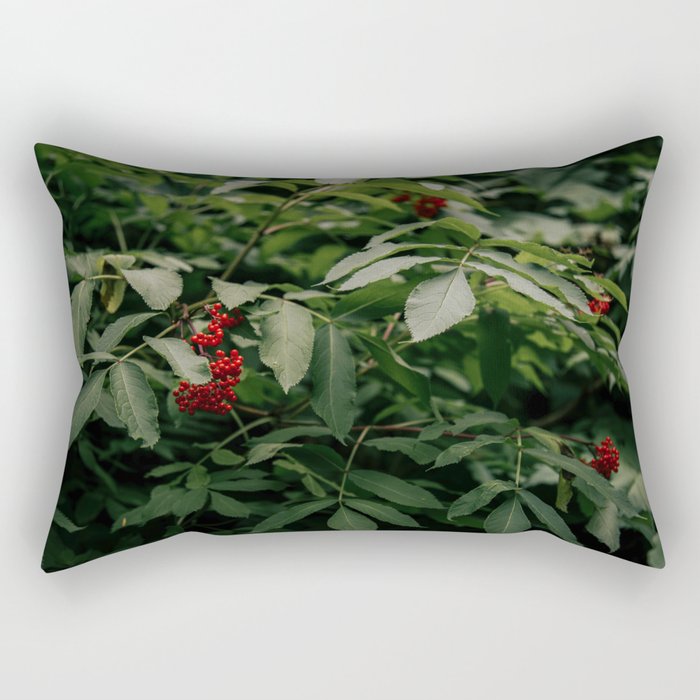 Red Elderberry Rectangular Pillow Gallery Image 1