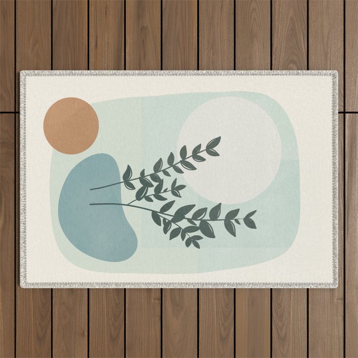 Azzurro Shapes No 51 Outdoor Rug Gallery Image 1