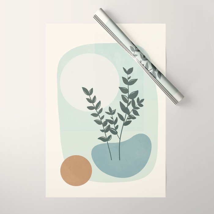 Azzurro Shapes No 51 Wrapping Paper Gallery Image 1