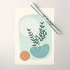 Azzurro Shapes No 51 Wrapping Paper Gallery Image 1