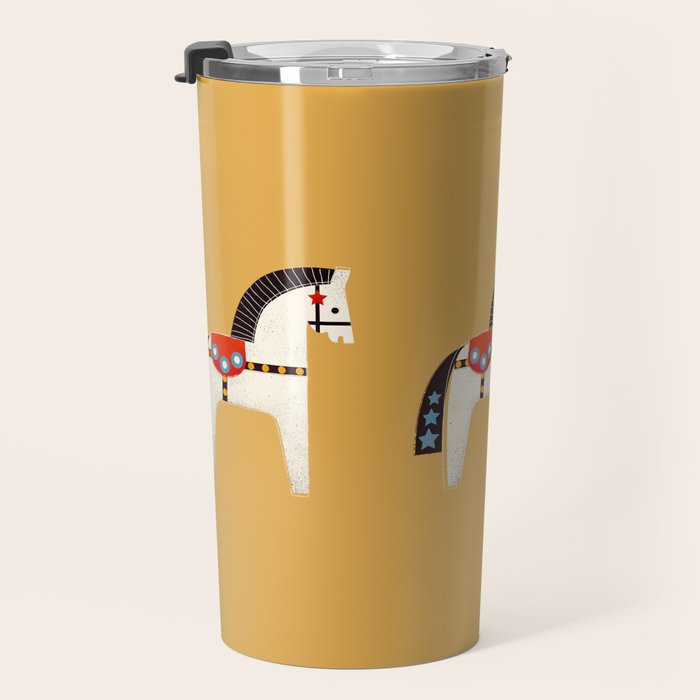 Festive Pony - illustration Travel Mug Gallery Image 3