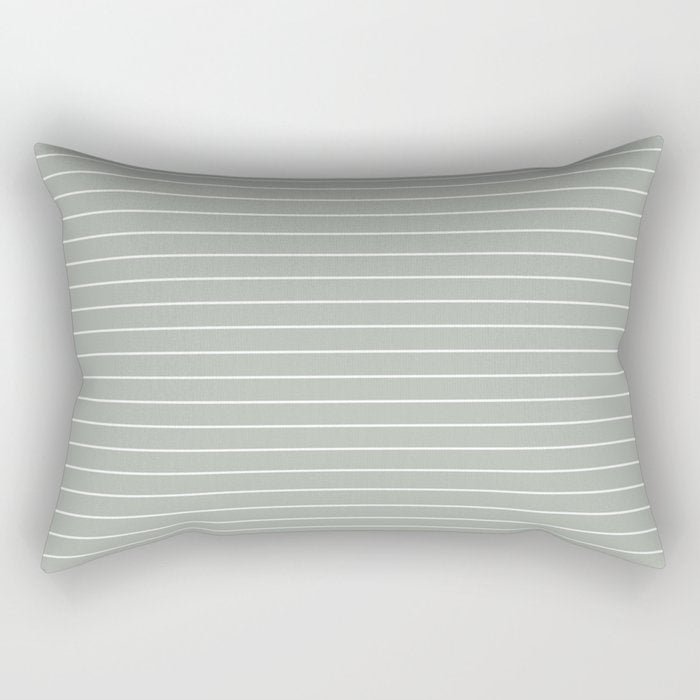 Minimal Arch LIV Pastel Sage Green Modern Geometric Lines Rectangular Pillow Gallery Image 1