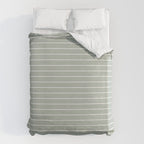 Minimal Arch LIV Pastel Sage Green Modern Geometric Lines Duvet Cover Gallery Image 6