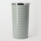 Minimal Arch LIV Pastel Sage Green Modern Geometric Lines Travel Mug Gallery Image 1