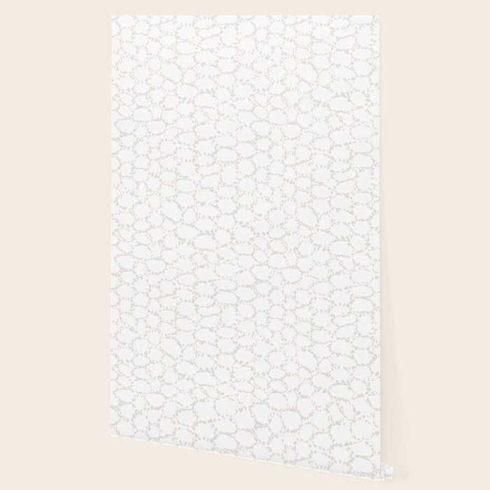 Abstract organic dots - soft beige mushroom pattern Wallpaper Gallery Image 2