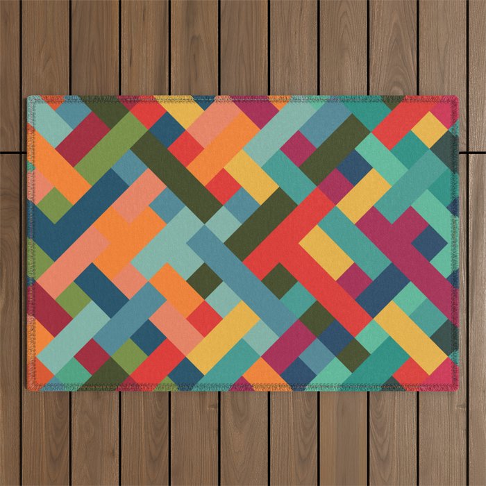 Weave Pattern Outdoor Rug Gallery Image 1