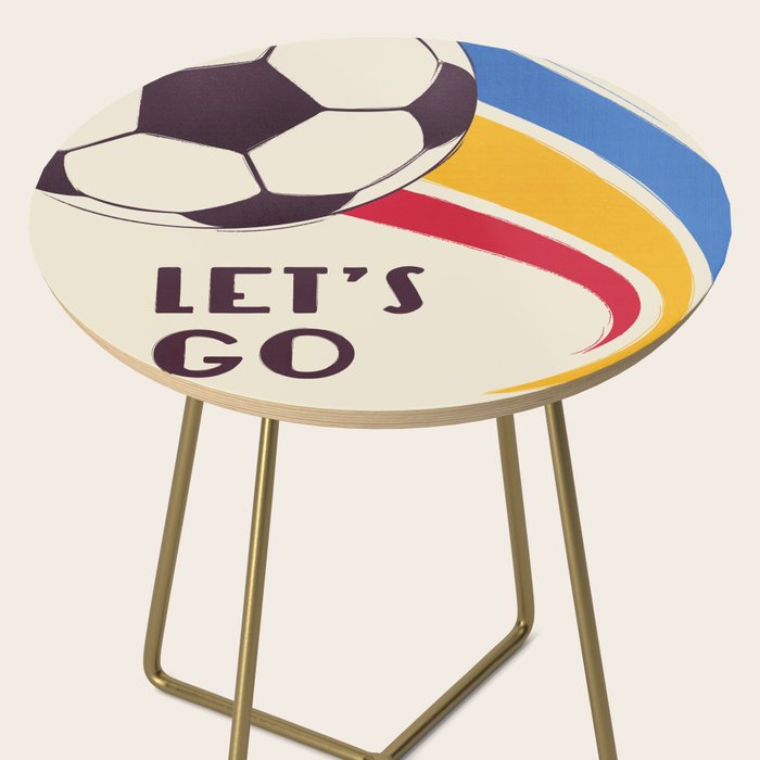Let's Go - Soccer Illustration Side Table Gallery Image 2
