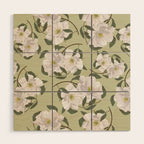 Peonies flowers II Wood Wall Art Gallery Image 1