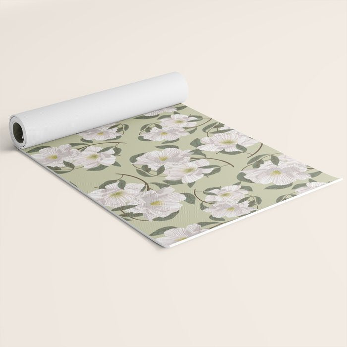 Peonies flowers II Yoga Mat Gallery Image 2