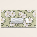 Peonies flowers II Desk Mat Gallery Image 1