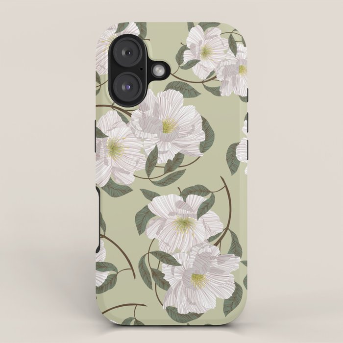 Peonies flowers II iPhone Case Gallery Image 1