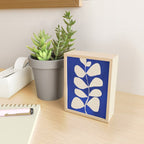 Abstract Minimal -Plant 3-2  Cobalt Blue Mini Art Print Gallery Image 2