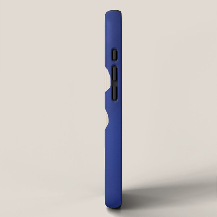 Abstract Minimal -Plant 3-2  Cobalt Blue iPhone Case Gallery Image 2