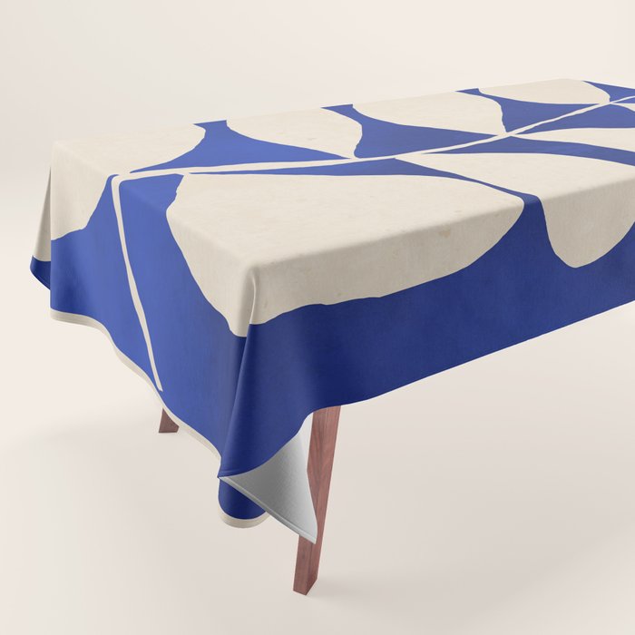 Abstract Minimal -Plant 3-2  Cobalt Blue Tablecloth Gallery Image 1