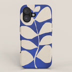 Abstract Minimal -Plant 3-2  Cobalt Blue iPhone Case Gallery Image 1