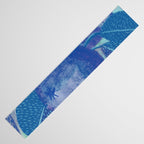 Fall Apple Orchard Painting in Cobalt Blue Table Runner Gallery Image 3