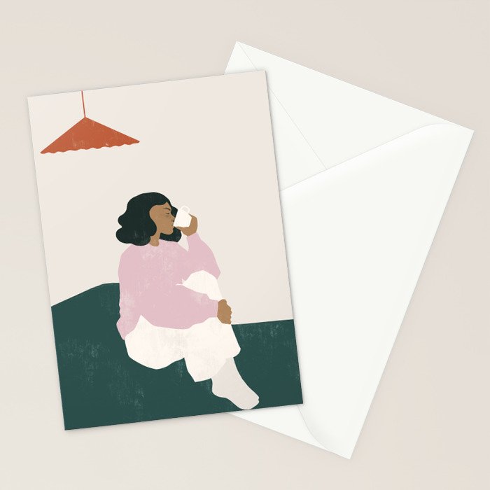 cozy cafecito Stationery Card Gallery Image 2