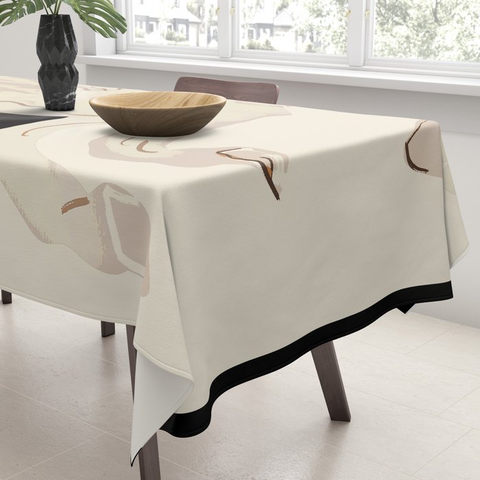 Minimal Abstract Art Horse 2 Tablecloth Gallery Image 3