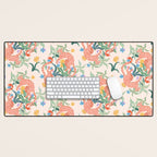 Blush Cheetahs  Desk Mat Gallery Image 1