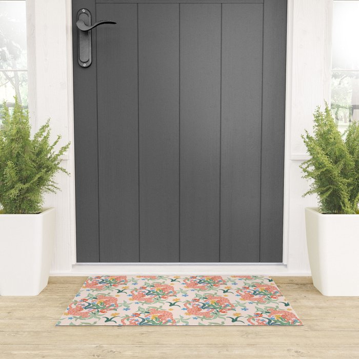 Blush Cheetahs  Welcome Mat Gallery Image 3