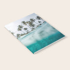 Split View Paradise - Ocean and Palm Tree Wall Art Notebook Gallery Image 2