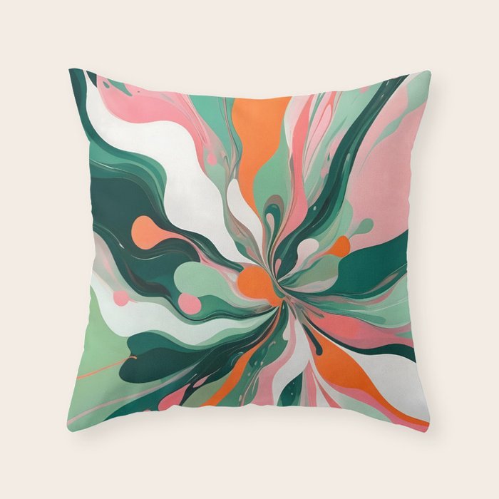 Swirling Wonder Throw Pillow Gallery Image 1