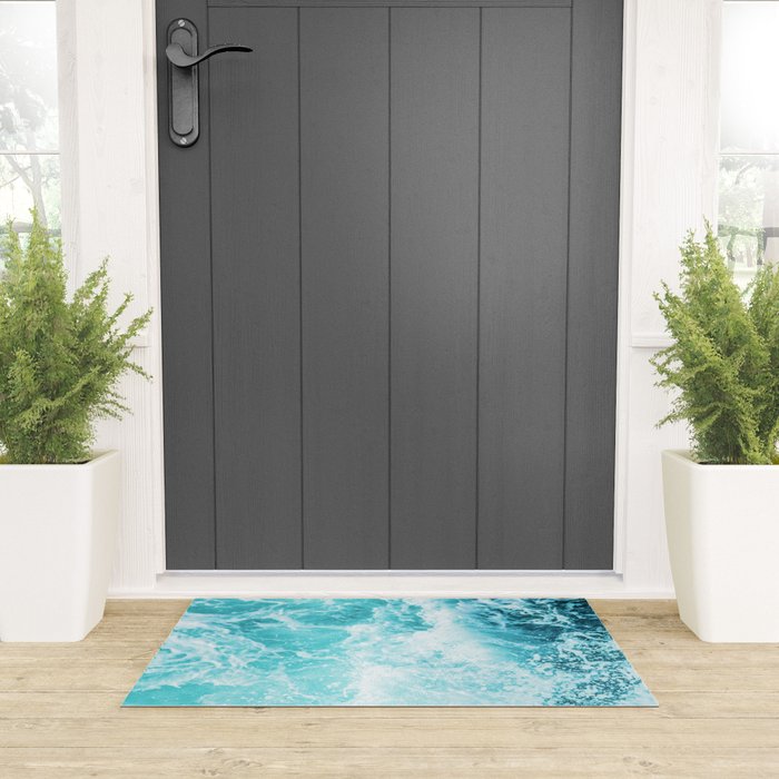 Perfect Sea Waves Welcome Mat Gallery Image 3