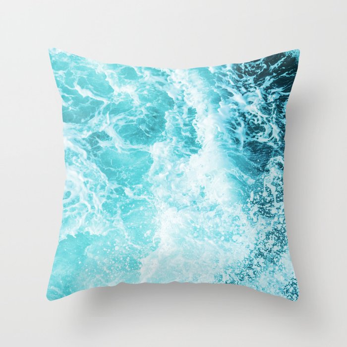 Perfect Sea Waves Throw Pillow Gallery Image 6