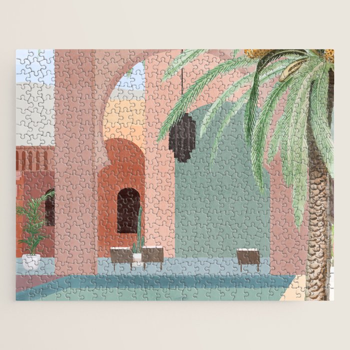 Moroccan Pool Jigsaw Puzzle Gallery Image 1