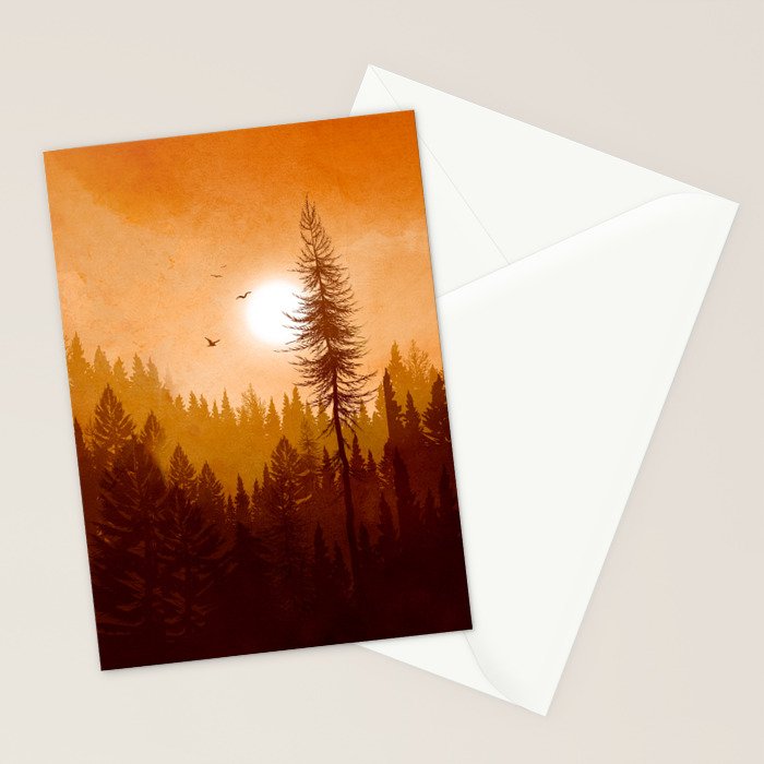 Morning Mountain Mist 1 Stationery Card Gallery Image 2
