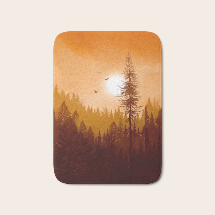 Morning Mountain Mist 1 Bath Mat Gallery Image 1