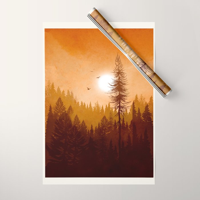 Morning Mountain Mist 1 Wrapping Paper Gallery Image 1