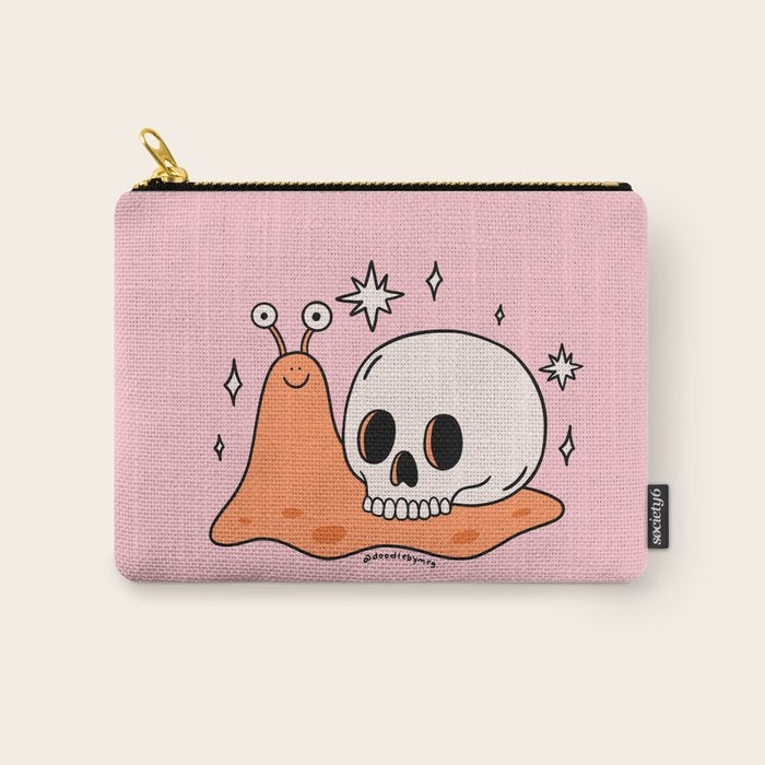 Skull Snail Carry All Pouch Gallery Image 1